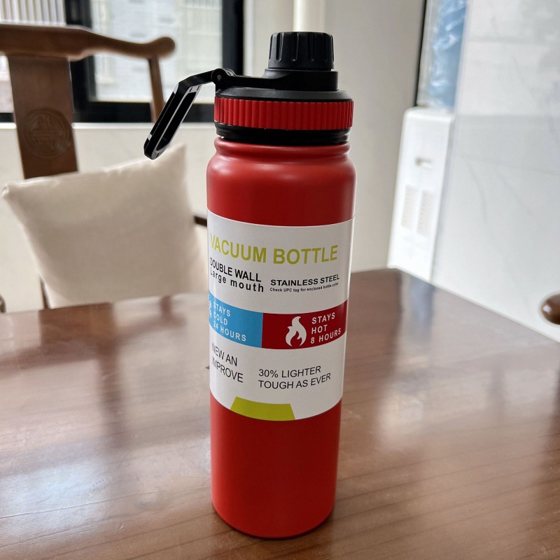 Picture of Cross-border explosions 304 outdoor handle kettle double stainless steel thermos cup gradient space kettle car kettle
