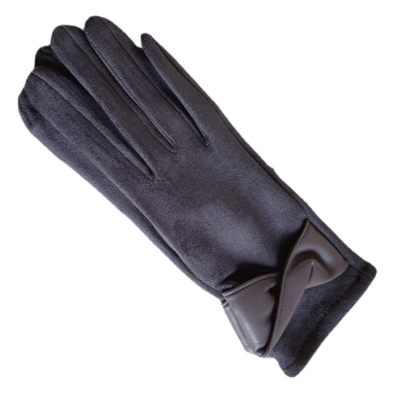 Korean Style Fragrant Velvet Warm Gloves Women's Winter Suede Autumn and Winter Outdoor Riding Touch Screen Cycling Gloves
