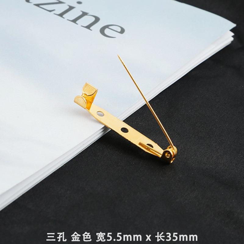 Picture of Cross-border Hot Sale High Quality Special Price Safety Badge Clothes Metal Simple Pin Brooch Handmade DIY Jewelry Accessories