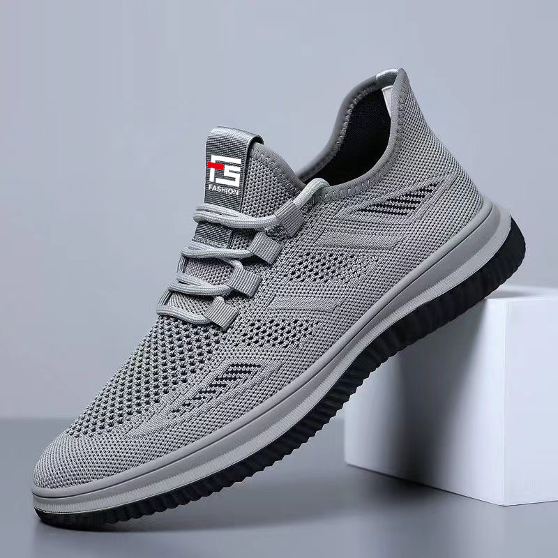Feiwei Men's Shoes New Summer Mesh Breathable Casual Shoes Soft Sole Non-Slip Simple Fashion Sports Shoes Cross-Border Wholesale
