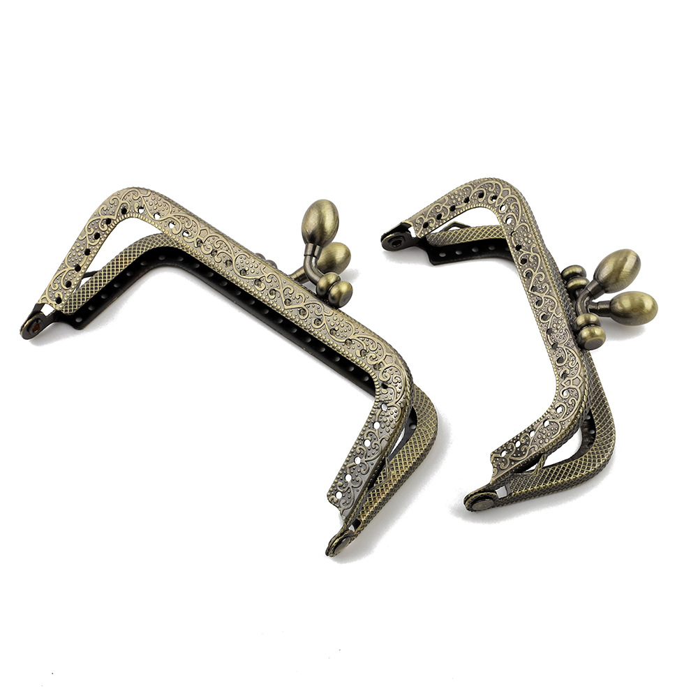 Picture of Small bag accessories mouth gold material square handmade diy coin purse gold mouth accessories hardware
