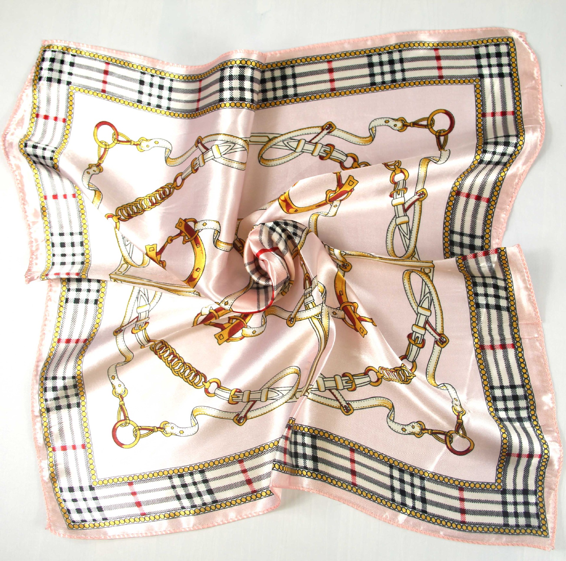 Picture of Korean Style New Autumn and Winter Small Silk Scarf Women's Imitation Silk Versatile Professional Small Square Scarf Manufacturer Wholesale Hangzhou Silk Scarf