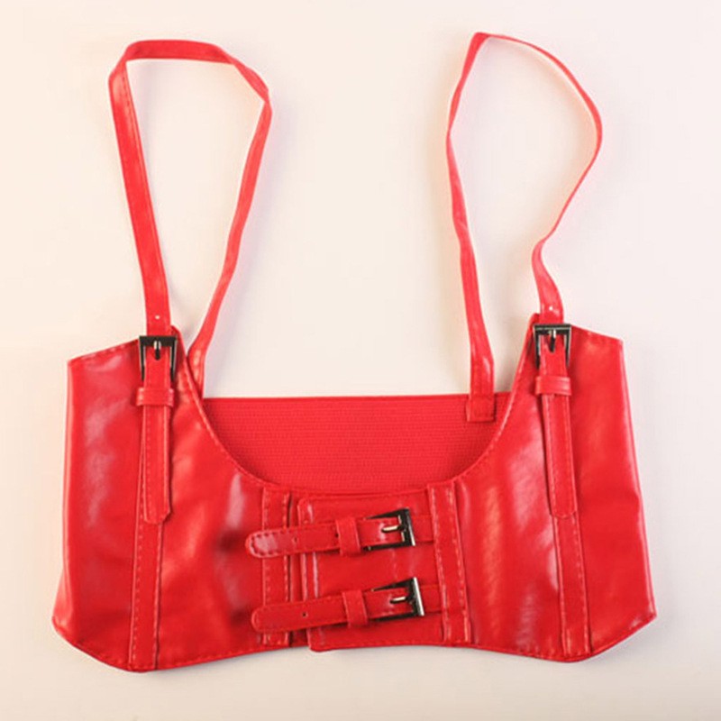 Picture of European and American Texture Strap Belt Women's Outer Shirt Decoration Performance Clothing Matching Vest with Elastcoat and Waist Seal for Foreign Trade