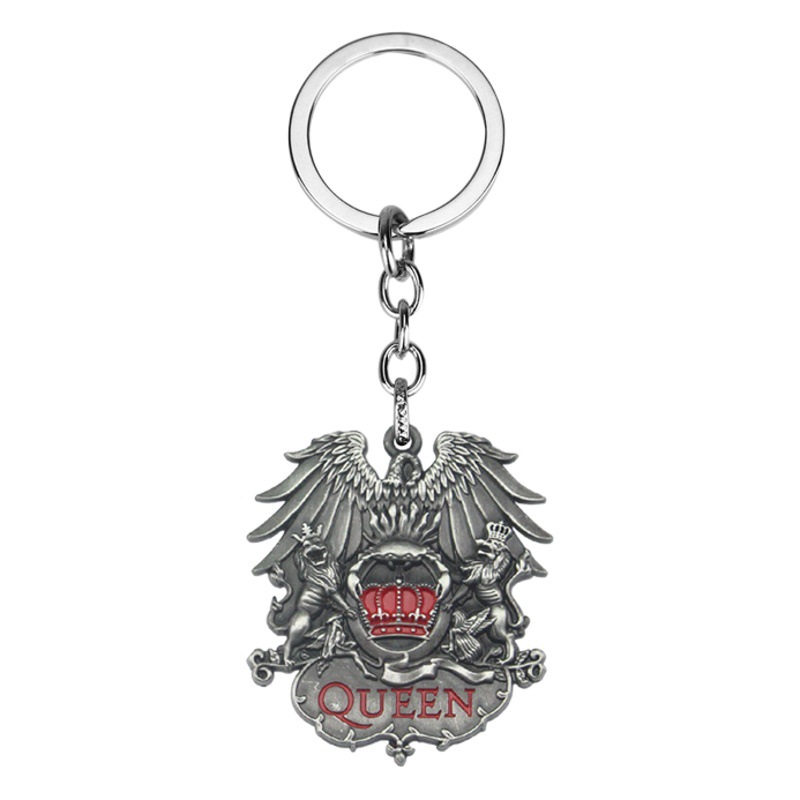 Queen's band logo logo tag small gift car accessories key ring pendant key chain accessories small gift