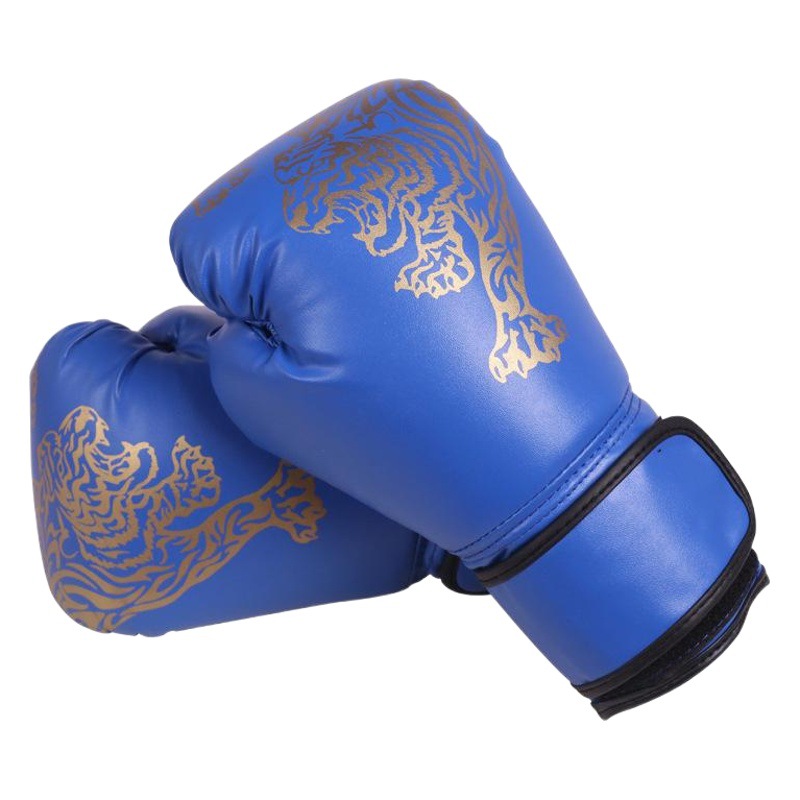 New Red Flame Tiger Picture Boxing Gloves for Adults and Children Sanda Boxing Taekwondo Training Gloves Boxing Gloves