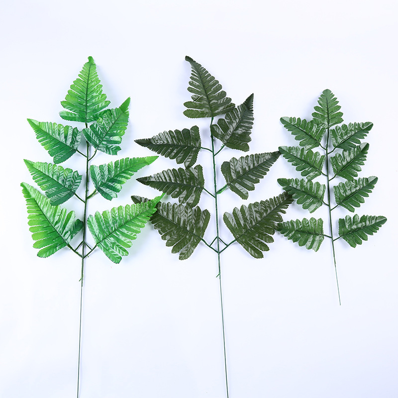 Simulated Persian Leaves, Artificial 7-Pronged Persian Leaves, Green Plant Flower Arrangement Accessories, Simulated Leaves, Simulated Flower Wedding Decoration