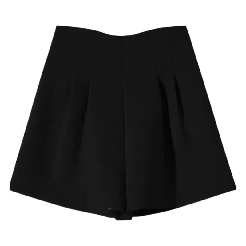 Fashion Suit Shorts Women's Spring 2024 New High Waist Slimming Elegant All-Match A- Word Wide Leg Pants Casual Pants