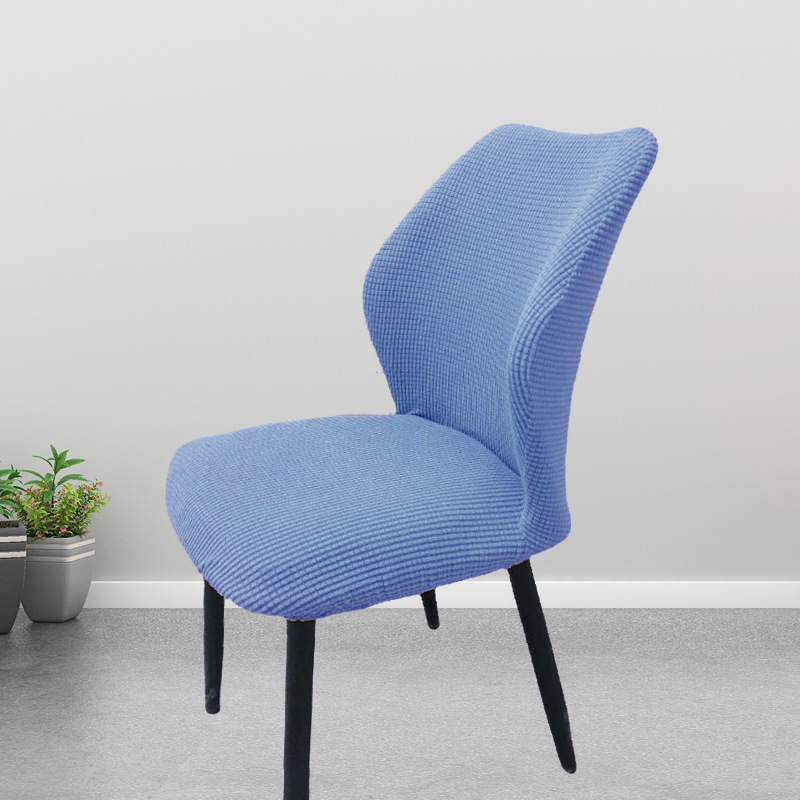 Picture of Chair Cover Elastic All-inclusive Household Modern Curved Dining Chair Cover Cushion Backrest Integrated Household Stool Cover Cover