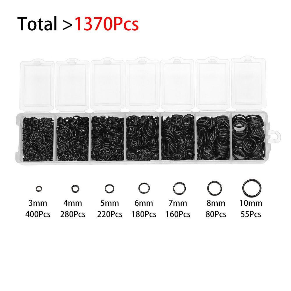 Picture of Earring material set single ring flat ring jump ring iron ring bracelet necklace buckle accessories DIY jewelry material set