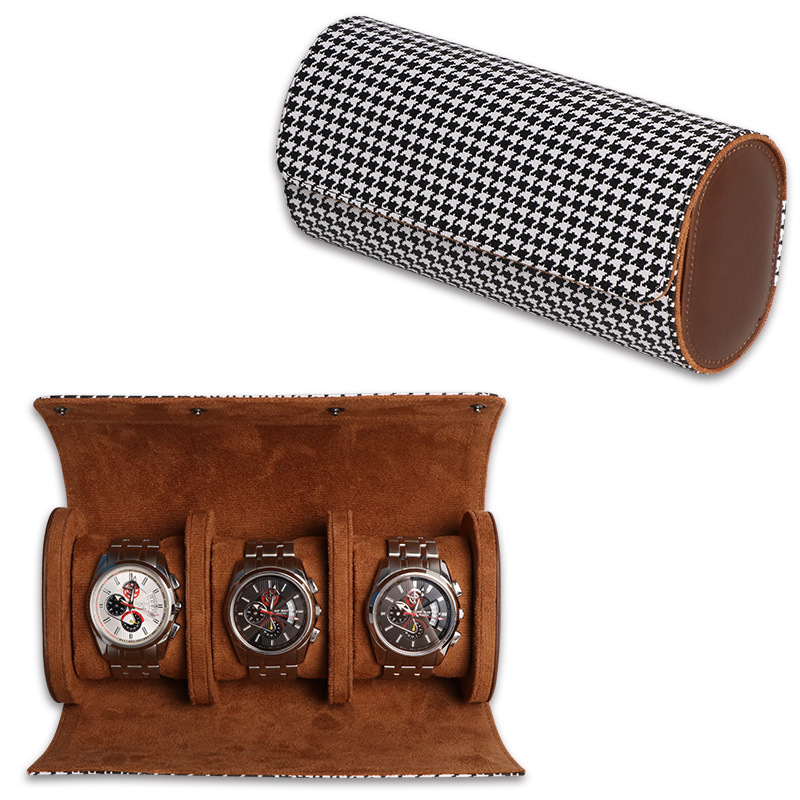 Picture of Watch Packaging Box to Store Sewing One/Two/Three-Pack Pu Leather Watch Leather Case with Custom Leather Bag