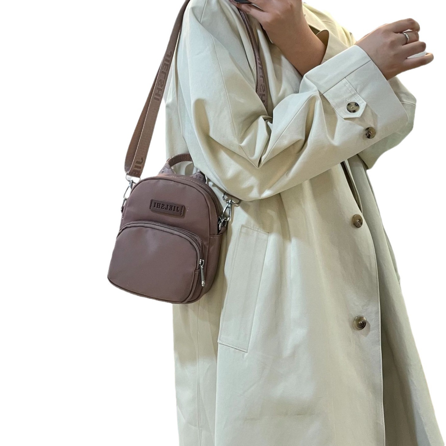 Picture of Jierangshi Factory New Simple All-match Lightweight Shoulder Bag Fashionable Waterproof Nylon Cloth Bag Women's Crossbody Bag