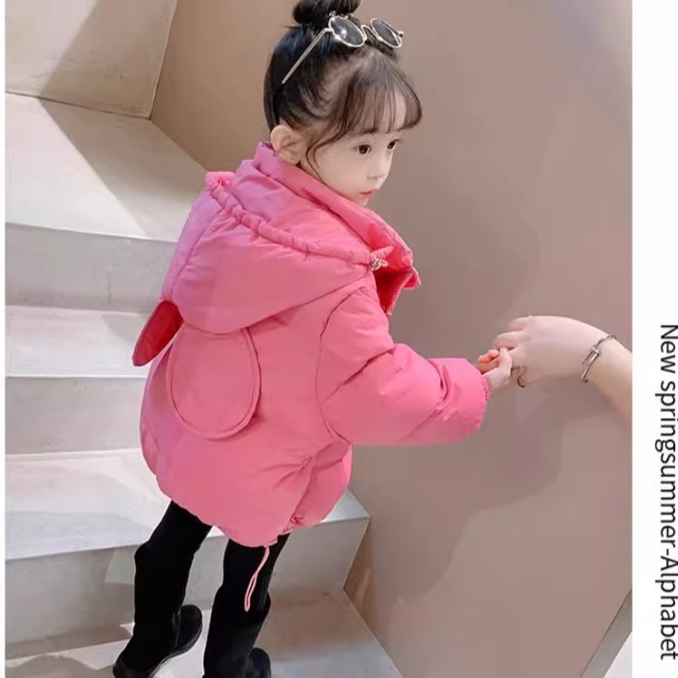 Picture of Girls' cotton-padded coat winter clothing 2023 Korean style new style little girl Western style thickened cotton-padded coat children's down cotton-padded jacket fashion