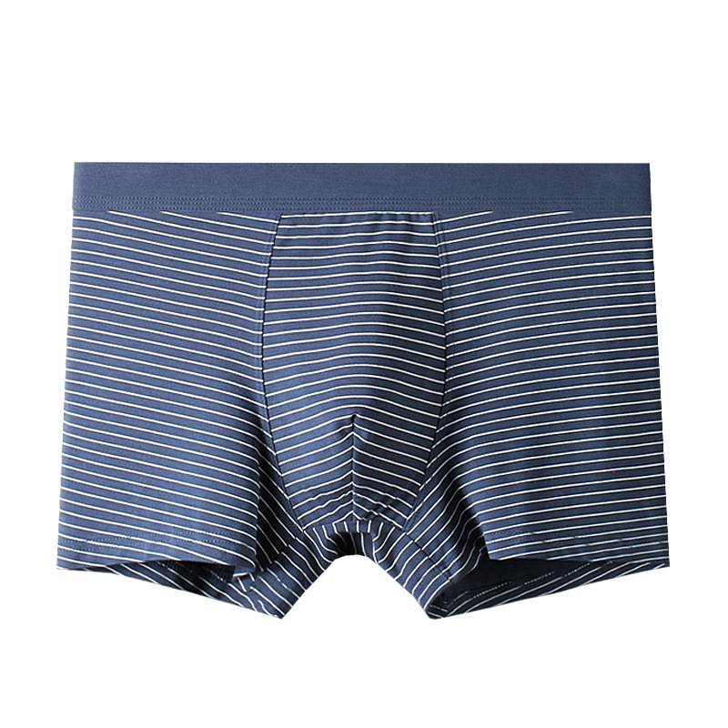 Picture of Summer Men's Underwear Modal Cotton Boxer Breathable plus size Japanese Striped Men's Boxer Underwear Head