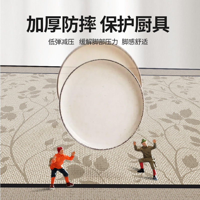 Picture of Kitchen Floor Mat Water Absorbent Oil-proof Light Luxury High-level Wash-free Diatom Mud Non-slip Mat Household Door Mat
