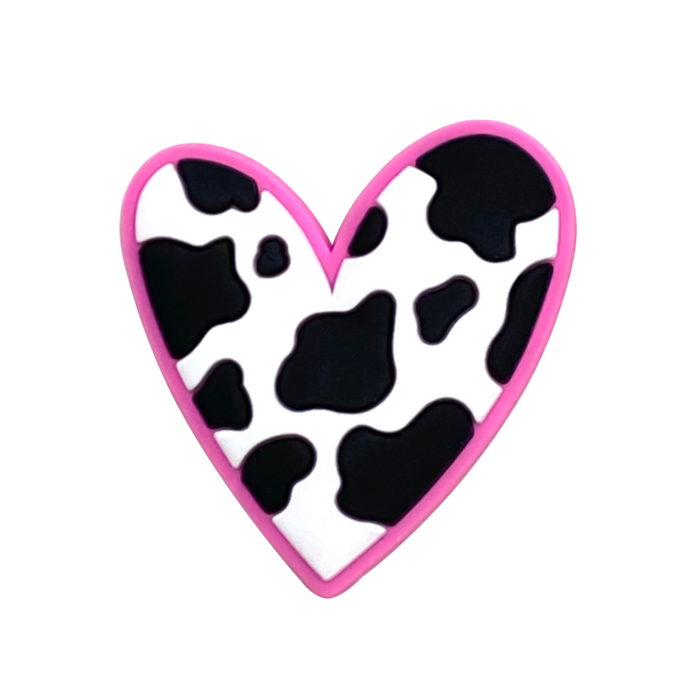Picture of cartoon cow series hole shoes shoes flower accessories hole shoes diy accessories pvc plastic drop shoe buckle