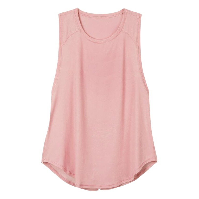 European and American Fashion Sports Sleeveless Yoga Suit Loose Quick-drying Split Fitness Vest Sports T-shirt Women's Blouse Summer