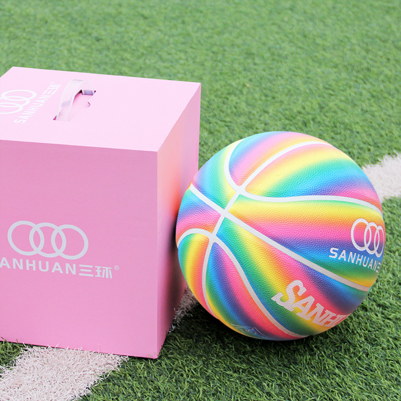 Picture of Three-ring star basketball to send boys boyfriend Tanabata Valentine's Day birthday gift box No.7 pu basketball wholesale