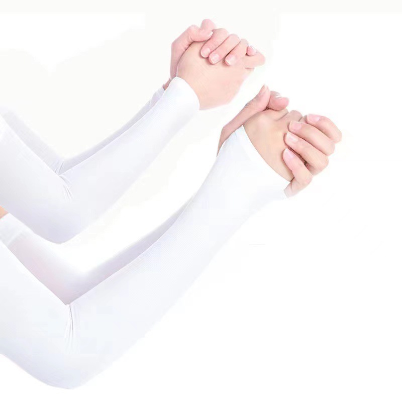 Picture of Ice Silk Sleeve Solid Color Light Plate Sun Protection Ice Sleeve Outdoor Riding UV Protection Summer Arm Long Arm Guard for Men and Women