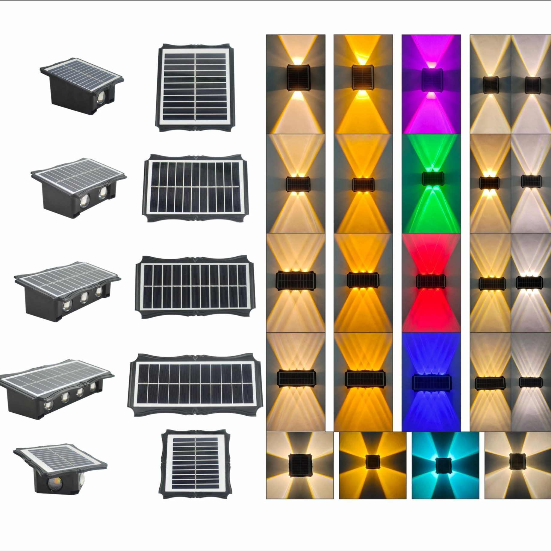 Solar Garden Light Outdoor Super Bright Wall Washing Lighting Home Fence Garden Gate Decoration Waterproof Wall Light