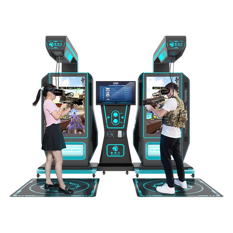 Shadow power vr game machine commercial double shooting vr amusement equipment virtual somatosensory vr experience hall all-in-one machine