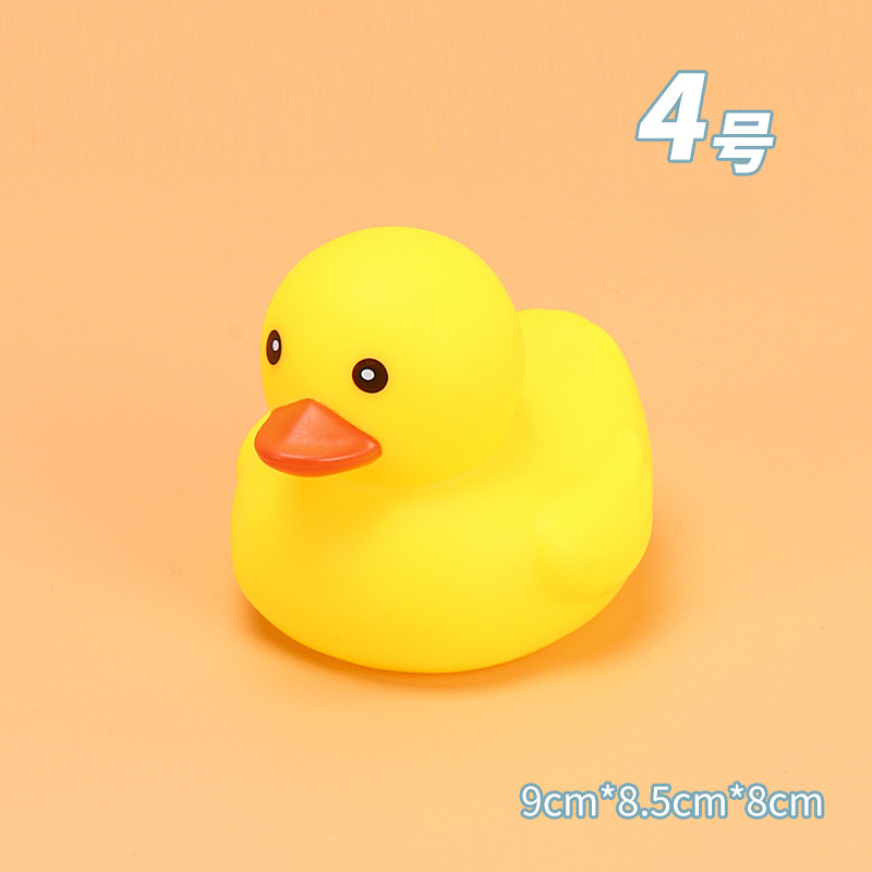 Picture of Baby Bathing and Water Toys, Kidsren's Soft Rubber Pinch and Screaming Little Yellow Duck, Baby Swimming Big Yellow Duck Cross-Border