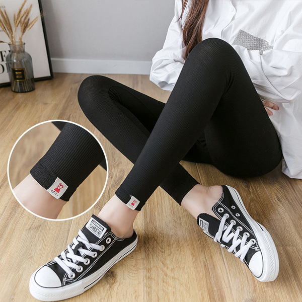 Picture of Factory wholesale maternity pants spring and autumn maternity pants kitten leggings pregnant women belly pants stretch 9 points leggings