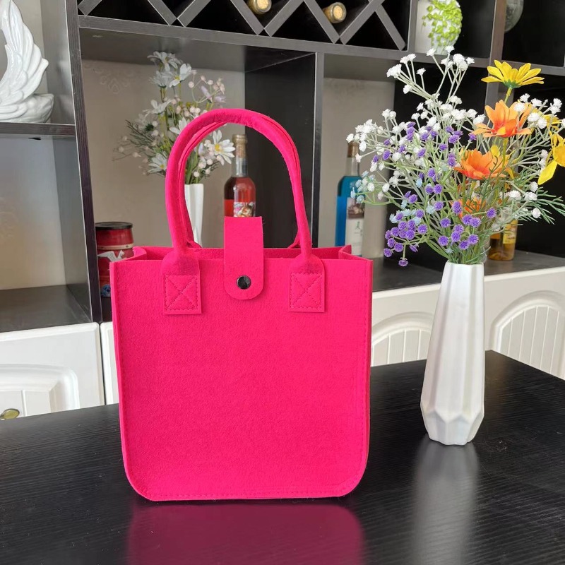 Wholesale New Felt Bags, Handbags That Can Be Printed with Logos, Large-Capacity Tote Bags, Shoulder Bags for Commuting, Gift Tote Bags