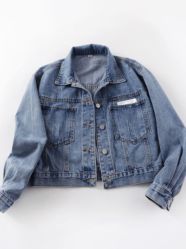 Picture of AliExpress Amazon popular wish new Denim coat women's all-match jacket loose slimming top