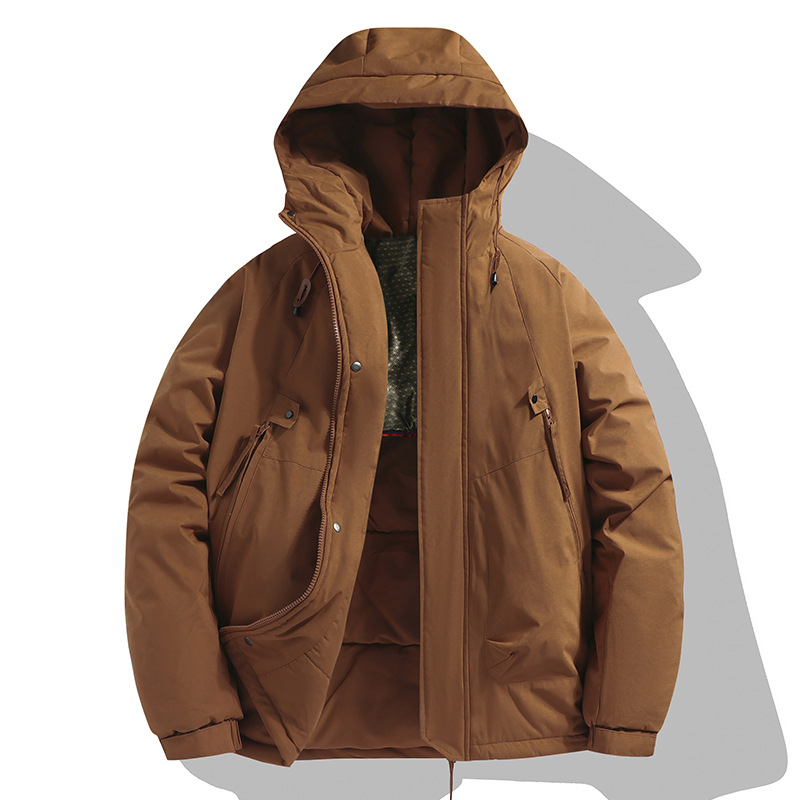 Picture of 90 Explosions Upgraded Couple's New fleece-lined Jacket Outdoor Thickened Windproof Waterproof Cotton-padded Sports Jacket Mountaineering