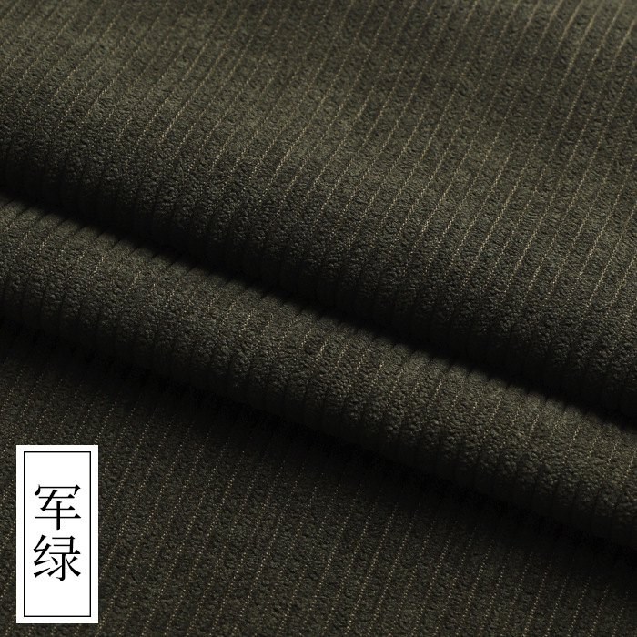 Picture of Corduroy fabric velvet corduroy shirt coat sweater clothing fabric solid color cotton-padded jacket pants sofa cover cloth