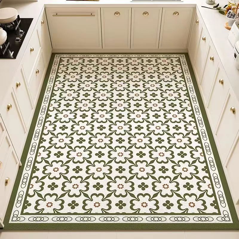 Small Fresh Ins Style Diatom Mud Mat Large Size Can Cut Kitchen Mat Water Absorbent Quick-drying Anti-slip Mat Foot Mat