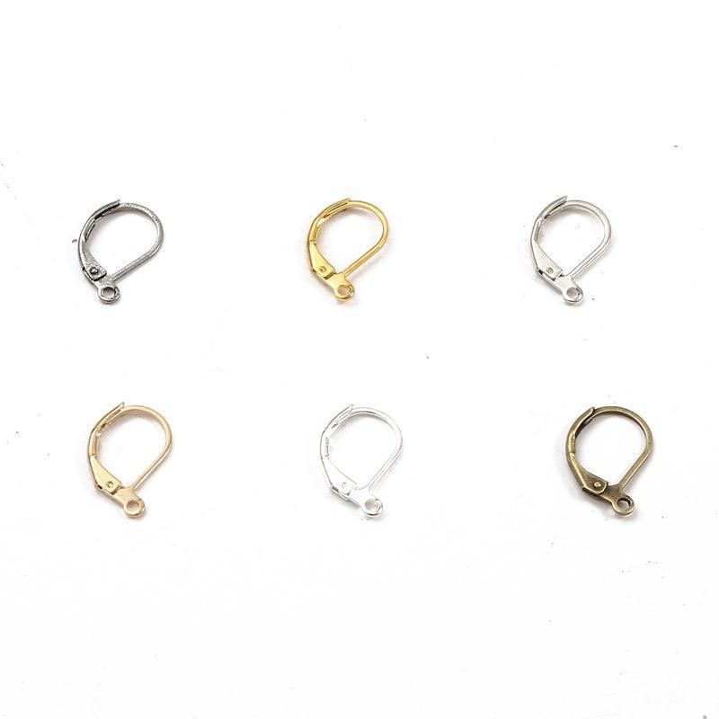 Picture of Copper French Ear Hook Ear Clip Handmade DIY Ear Jewelry Homemade Earrings Material Bag Accessories Cross-border Hot Sale