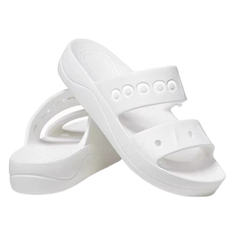 2023 Summer new hole shoes Beiya cloud flip-flops soft bottom outdoor casual flat shoes beach shoes