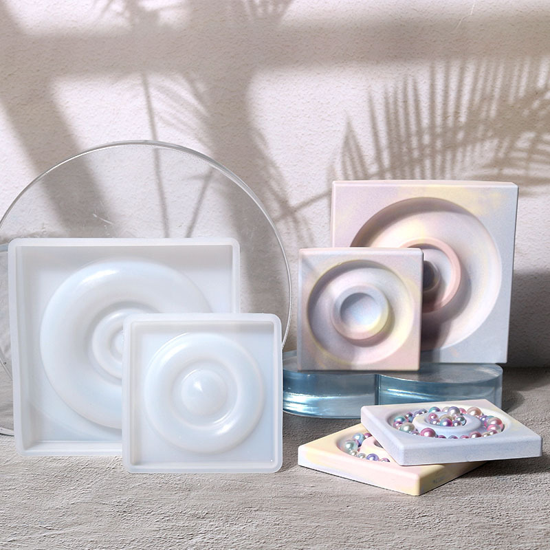 Picture of Deyi Yangyang DIY Jewelry Plate Glue Mold Aromatherapy Ashtray Silicone Mold Ins Cross-Border Supply