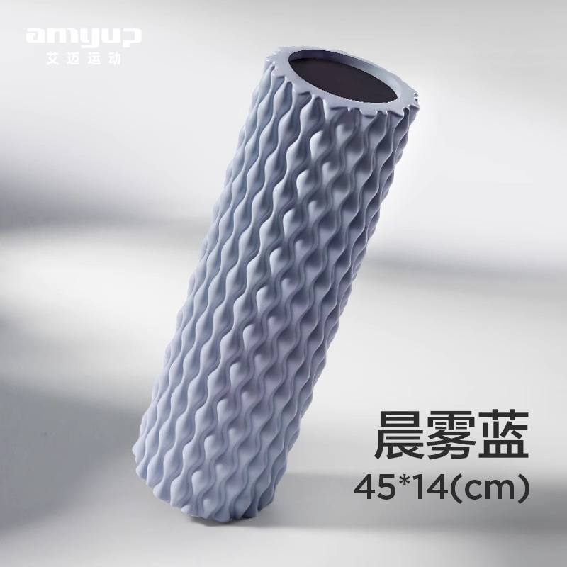 Picture of EVA water drop foam shaft muscle relaxation spike massage stick hollow yoga pillar massage roller