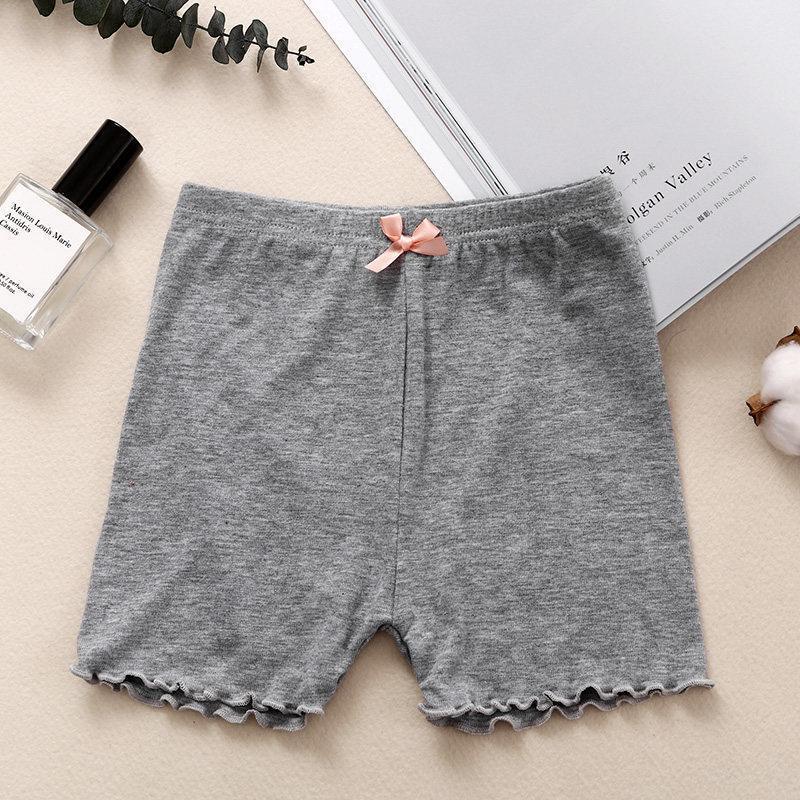 Picture of Girls Safety Pants Anti-Exposure Modal Bottoming Bow Three-Quarter Pants Summer Kidsren's Underwear Boxer Anti-Exposure