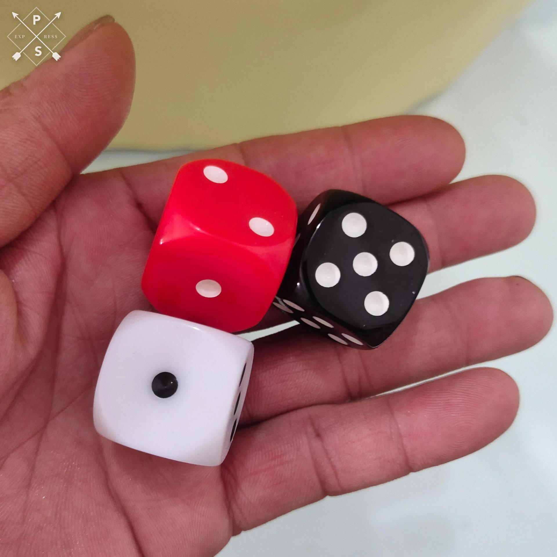 Picture of Spot wholesale 25mm rounded solid color color dice sieve throw