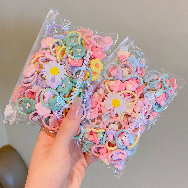 Picture of Children's rubber band does not hurt hair, good elasticity, Girl's rubber band, baby's hair rope, small size tie hair, hair ring, hair accessories