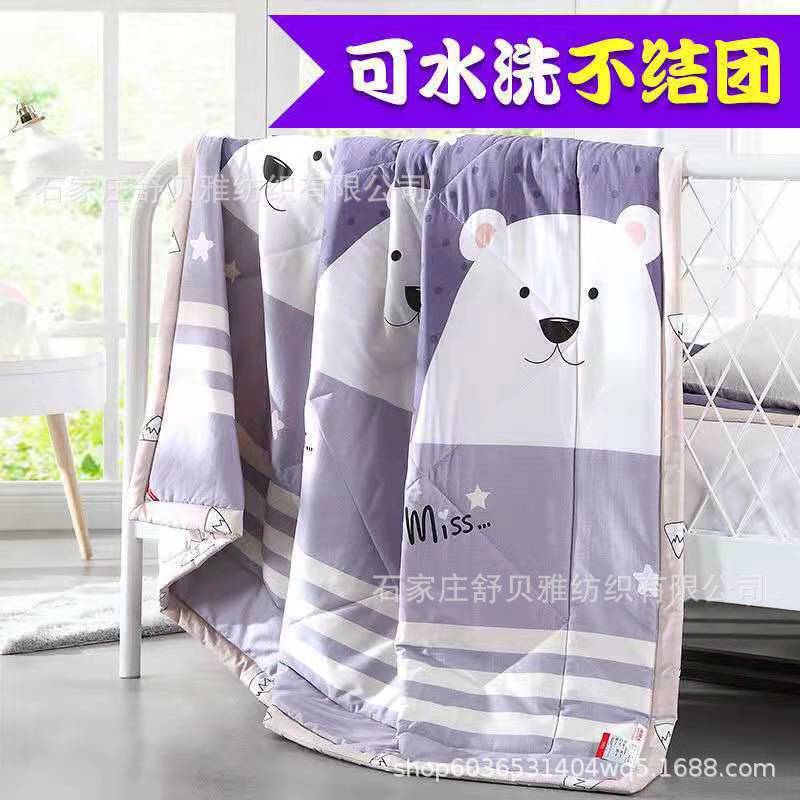 Picture of New Summer Cool Quilt Air-Conditioned Quilt Single and Double Thin Quilt Company Welfare Gift Quilt Spring & Fall Quilt Core Machine Washable