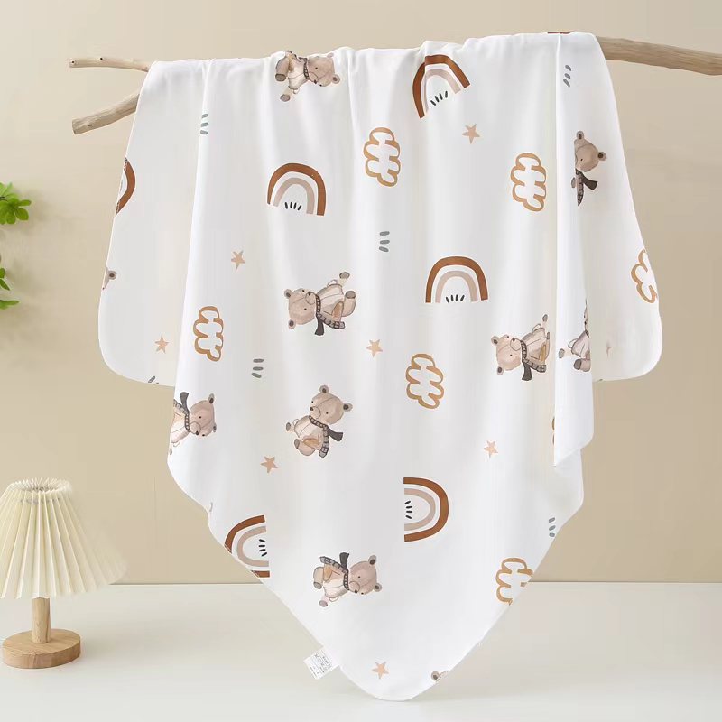 Baby Bag Single Baby Knitted Cotton Pouch Wrap Wrap Quilt Orderable Micro-Stretch Baby Swaddle