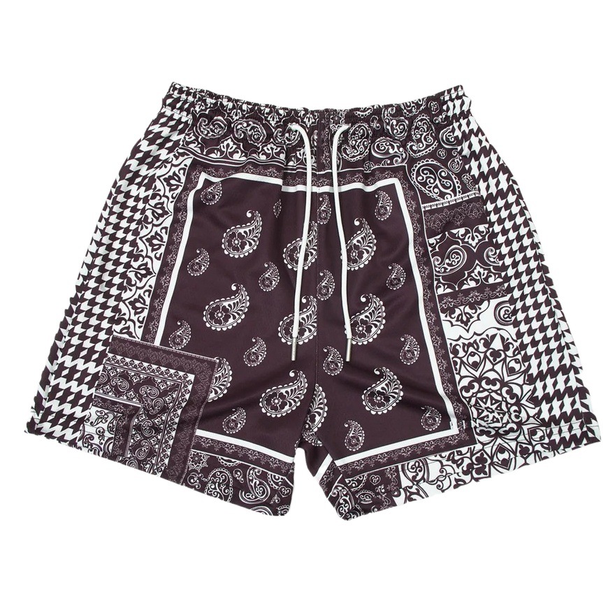New fashion brand cashew flower sports shorts summer quick-drying breathable sports fitness four shorts manufacturers on behalf