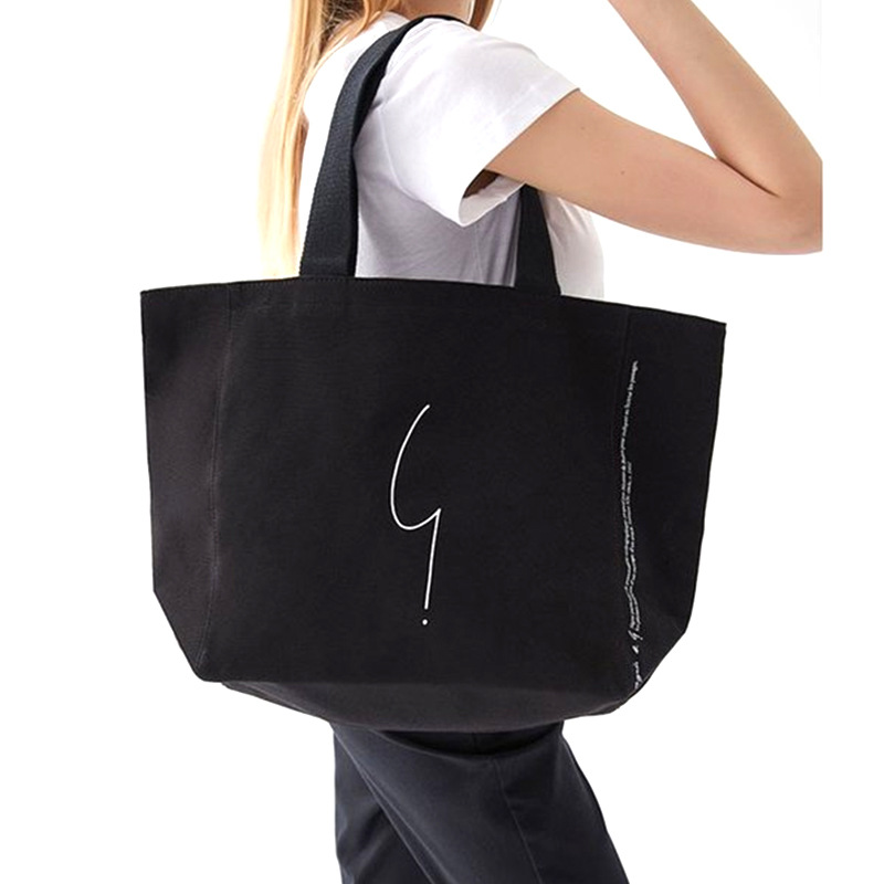 Agnes New Fashion Hand Shopping Bag Printed Shoulder Bag Student Diagonal School Bag 9 Character Printed Canvas Bag