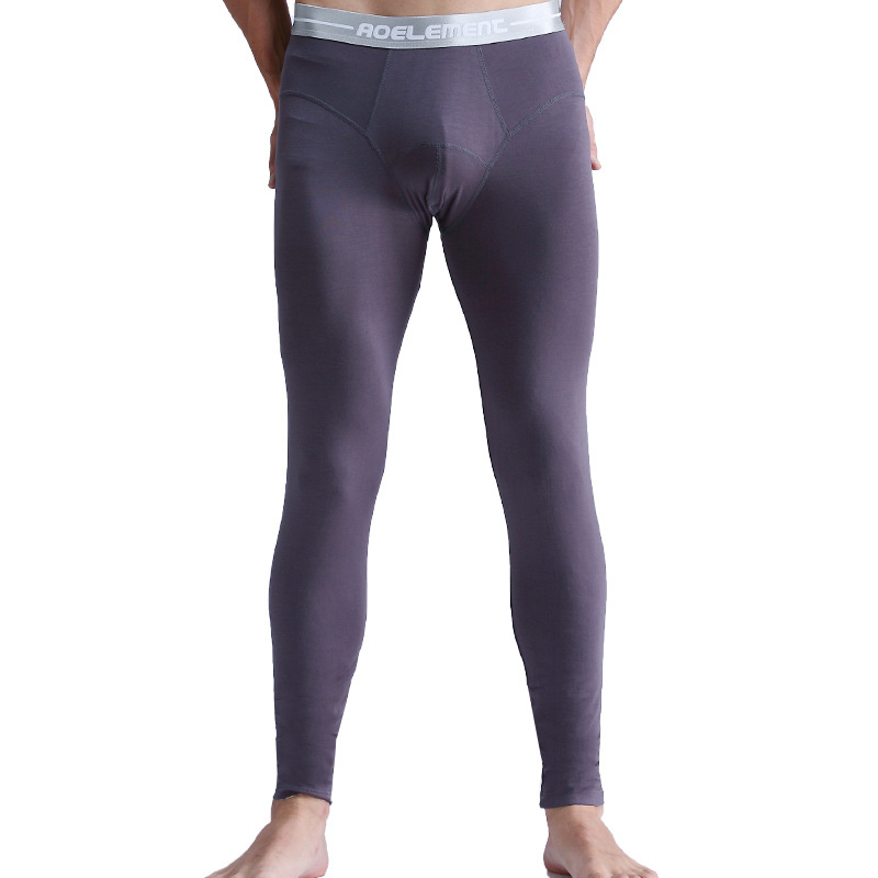 Picture of Men's warm pants autumn pants single autumn and winter manufacturers wholesale tight close-fitting comfortable fashion new men's leggings