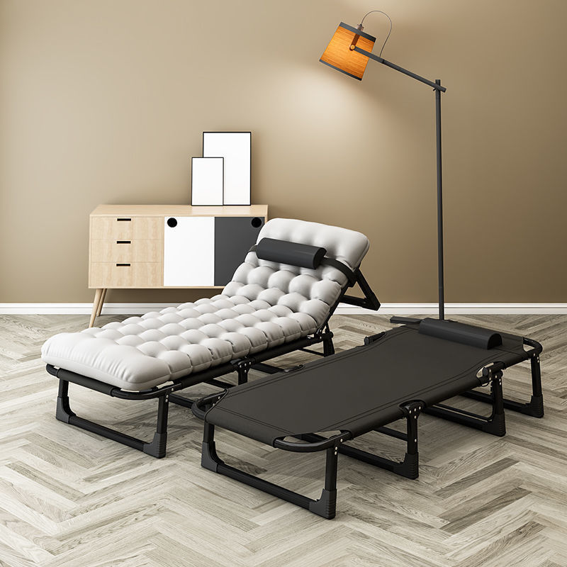 Folding Single Bed Nap Widened Simple Nap Bed Companion Portable Multifunctional Camping Bed Office Recliner