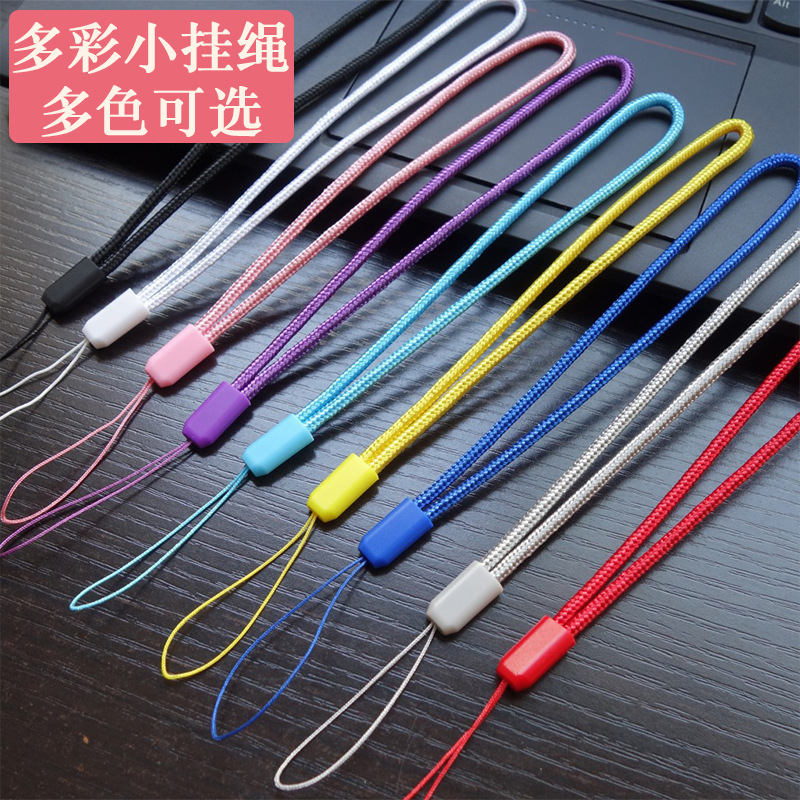 Picture of Factory 3.0mm round nylon mobile phone lanyard wrist rope U disk color short lanyard flashlight camera rope