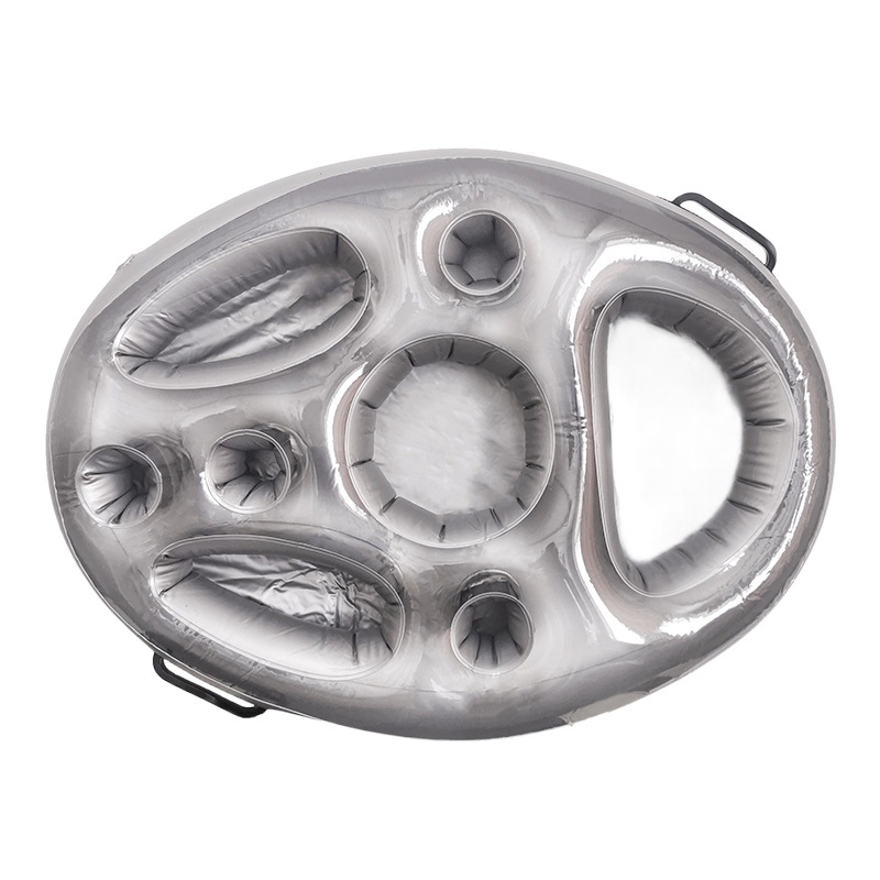 Amazon Water Ice Bar Inflatable Cup Holder Water Food Bar Ice Bucket Party Swimming Pool Water Tray Beverage Coaster