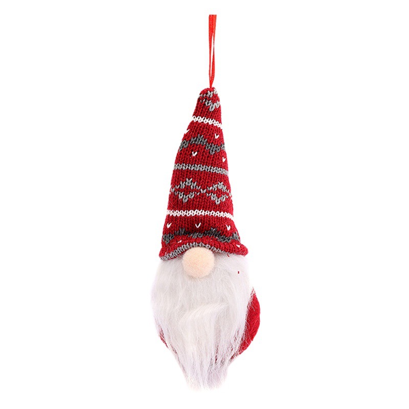 Qiaoding Cross-border New Christmas Decorations Forest Old Man Christmas Tree Pendant Faceless Doll Home Small Pendant