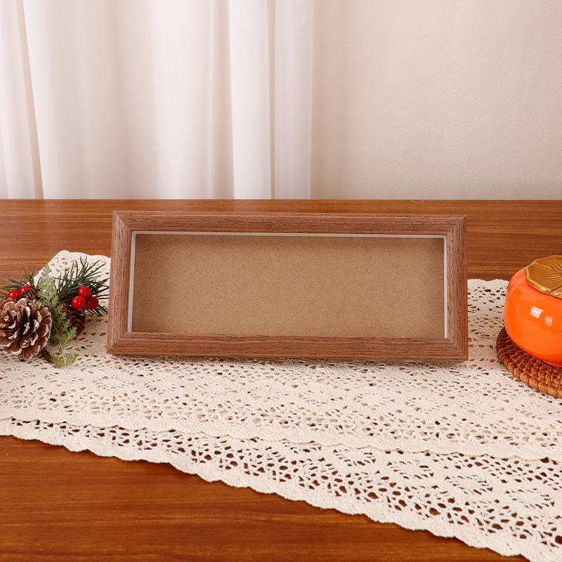 Picture of Mini Song Jin Hard Card Calligraphy Photo Frame Table Rice Paper Desktop Decorative Picture Frame diy Wenchuang Handwritten Calligraphy Ornaments
