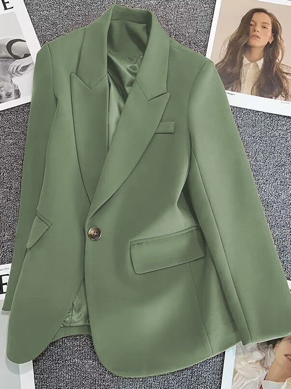 Picture of Long-Sleeved Suit Jacket for Women 2025 Autum New Korean Style Casual Texture Spring Goddess Style Street Suit