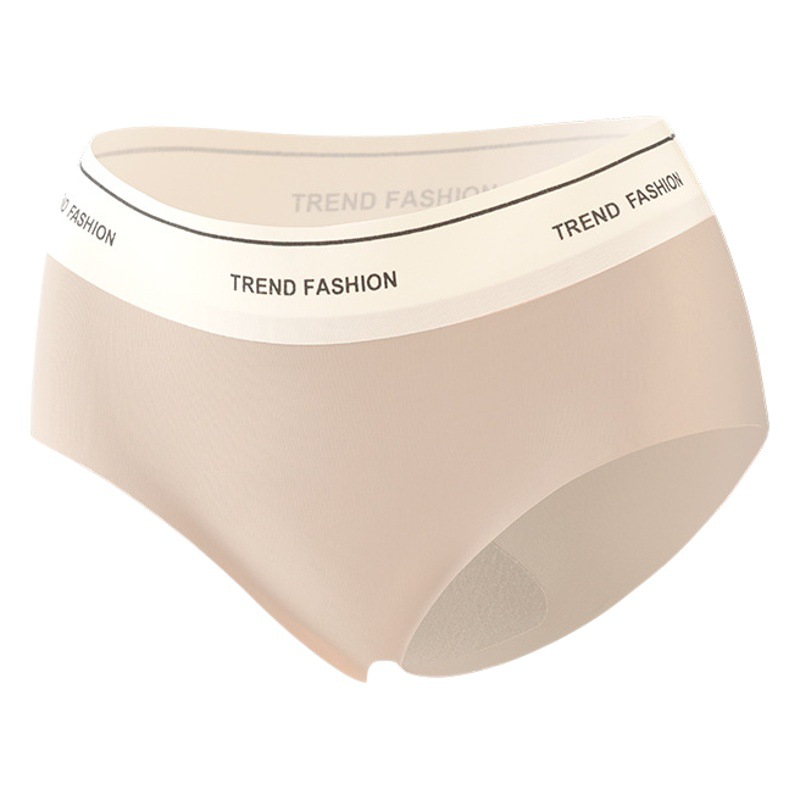 New Seamless Yoga Sports Fitness Mid-Waist Extra Large Size Hip Sexy Pure Cotton Inner Crotch Briefs for Women